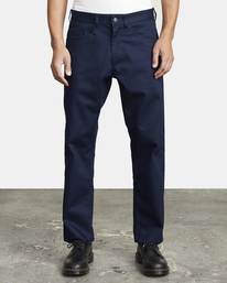 1 New Dawn Pressed - Pantalon pour Homme Bleu U1PTRHRVF0 RVCA