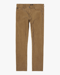 1 Daggers Pigment - Pantaloni di Velluto da Uomo Brown U1PTRKRVF0 RVCA