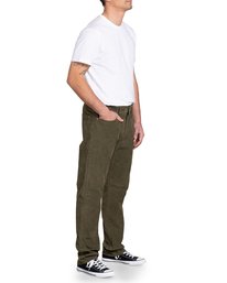 5 Daggers Pigment - Pantaloni di Velluto da Uomo Green U1PTRKRVF0 RVCA