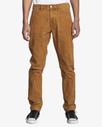 0 Daggers Pigment - Pantaloni di Velluto da Uomo Brown U1PTRKRVF0 RVCA