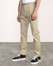 8 The Weekend Stretch - Pantalon pour Homme Beige U1PTRLRVF0 RVCA