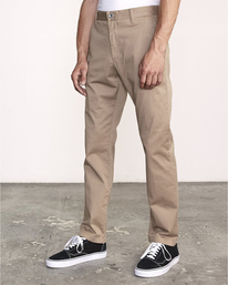 8 The Weekend Stretch - Pantalon pour Homme Beige U1PTRLRVF0 RVCA