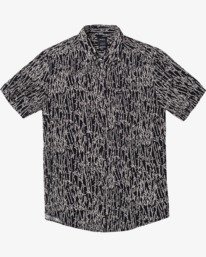 0 Jungle Fuzz - Short Sleeve Shirt for Men Black U1SHRCRVF0 RVCA