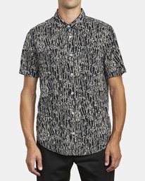 1 Jungle Fuzz - Short Sleeve Shirt for Men Black U1SHRCRVF0 RVCA