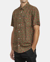 3 Jungle Fuzz - Short Sleeve Shirt for Men  U1SHRCRVF0 RVCA