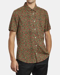 4 Jungle Fuzz - Short Sleeve Shirt for Men  U1SHRCRVF0 RVCA