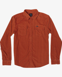 0 Freeman - Camisa de manga larga para Hombre Marron U1SHRQRVF0 RVCA