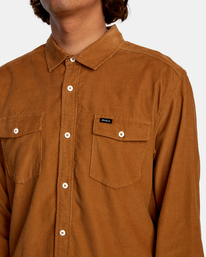 3 Freeman - Chemise manches longues pour Homme Marron U1SHRQRVF0 RVCA