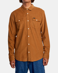 1 Freeman - Chemise manches longues pour Homme Marron U1SHRQRVF0 RVCA