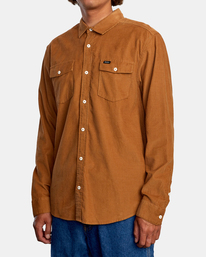 4 Freeman - Chemise manches longues pour Homme Marron U1SHRQRVF0 RVCA