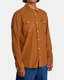 5 Freeman - Chemise manches longues pour Homme Marron U1SHRQRVF0 RVCA