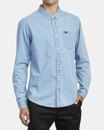 4 Hastings - Camisa de manga larga para Hombre  U1SHRRRVF0 RVCA