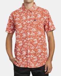 1 Tropical Disaster - Chemise manches courtes pour Homme Marron U1SHRVRVF0 RVCA