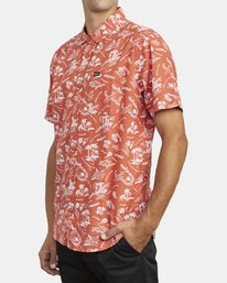 3 Tropical Disaster - Chemise manches courtes pour Homme Marron U1SHRVRVF0 RVCA