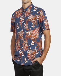 3 Paradiso Floral - Short Sleeve Shirt for Men Blue U1SHRXRVF0 RVCA