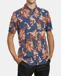 4 Paradiso Floral - Short Sleeve Shirt for Men Blue U1SHRXRVF0 RVCA