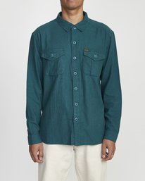 1 Baker RVCA - Long Sleeve Flannel Shirt for Men  U1SHVBRVF0 RVCA