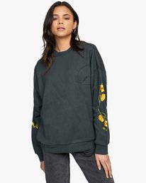 0 Botanicals - Sweat pour Femme Blanc U3CRVJRVF0 RVCA