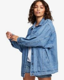 0 Stacey Rozich Lounger Denim - Chaqueta vaquera para Mujer  U3JKRARVF0 RVCA