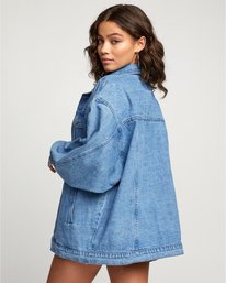 4 Stacey Rozich Lounger Denim - Veste en jean pour Femme Bleu U3JKRARVF0 RVCA