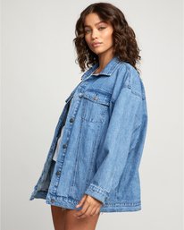 5 Stacey Rozich Lounger Denim - Veste en jean pour Femme Bleu U3JKRARVF0 RVCA