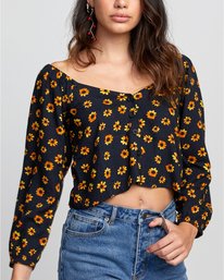 2 Cartia - Chemise pour Femme Noir U3SHRBRVF0 RVCA