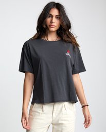 0 Petite Rose - T-Shirt for Women Black U3SSRBRVF0 RVCA