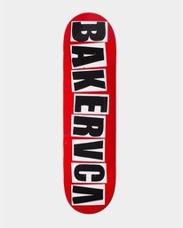 0 Baker RVCA 8.25" - Skateboard Deck Red U4DCRBRVF0 RVCA