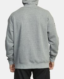 6 VA Sport - Sweat &agrave; capuche pour Homme Gris U4HOMARVF0 RVCA