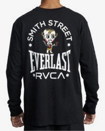 3 Everlast x Smith Street Big Angel - Camiseta de Manga Larga para Hombre  U4LSECRVF0 RVCA