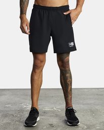 1 Everlast Yogger IV 17" - Workout Shorts for Men Black U4WKEARVF0 RVCA