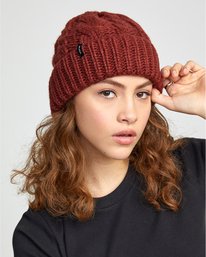 2 Zane - Gorro para Mujer Rojo U9BNVARVF0 RVCA