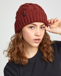 1 Zane - Gorro para Mujer Rojo U9BNVARVF0 RVCA