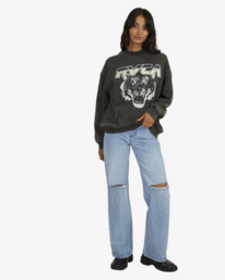 2 Jungle Cat - Sweatshirt f&uuml;r Frauen Braun UVJFT00123 RVCA