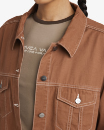 2 Indie - Veste en sergé pour Femme Marron UVJJK00142 RVCA