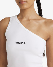 2 Asym - Top asimmetrico da Donna White UVJKT00242 RVCA