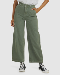 8 Fresh Prince - Pantalon ample pour Femme Vert UVJNP00118 RVCA