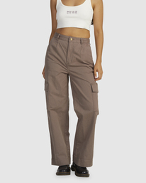 6 Twill Cargo Gray UVJNP00134 RVCA