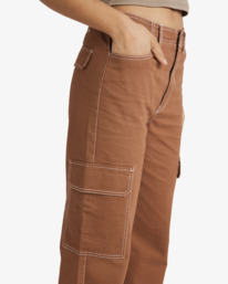 2 Rangers  - Pantalón de pata ancha para Mujer Marron UVJNP00148 RVCA