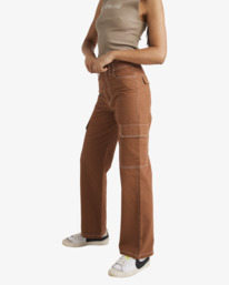 4 Rangers  - Pantalón de pata ancha para Mujer Marron UVJNP00148 RVCA