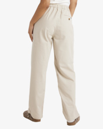 1 Stripe Hudson - Pantaloni a gamba larga da Donna White UVJNP00152 RVCA