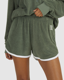 3 Grand Slam - Sweat Shorts for Women Green UVJNS00121 RVCA