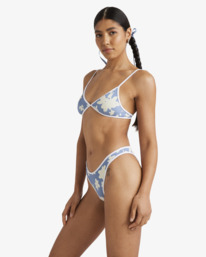 3 Fleur Fixed - Top de bikini con cobertura reducida para Mujer Azul UVJX300151 RVCA