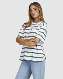 3 RVCA Street Anyday - T-Shirt for Women White UVJZT00162 RVCA