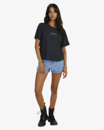 1 RVCA Arch Keyline - T-Shirt for Women Black UVJZT00170 RVCA