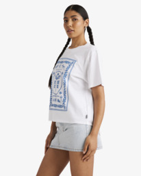 3 Good Things Only - Short Sleeves T-Shirt for Women White UVJZT00283 RVCA