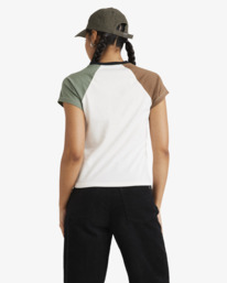 1 Dome Shrunken - T-shirt à manches courtes pour Femme Blanc UVJZT00289 RVCA