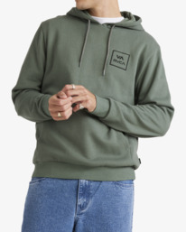 0 RVCA All The Ways - Sweat à capuche pour Homme Vert UVYFT00121 RVCA