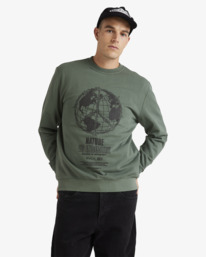 0 Global - Sweatshirt für Männer Grün UVYFT00328 RVCA