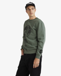 3 Global - Sweatshirt für Männer Grün UVYFT00328 RVCA